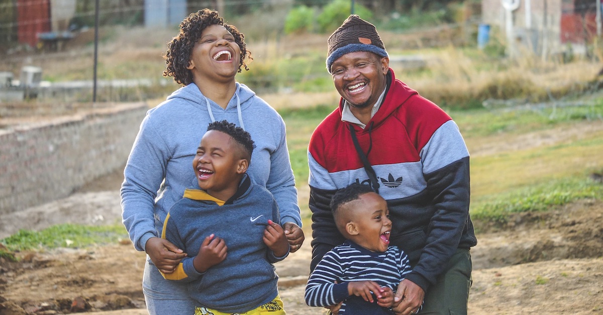 family-laughing-together